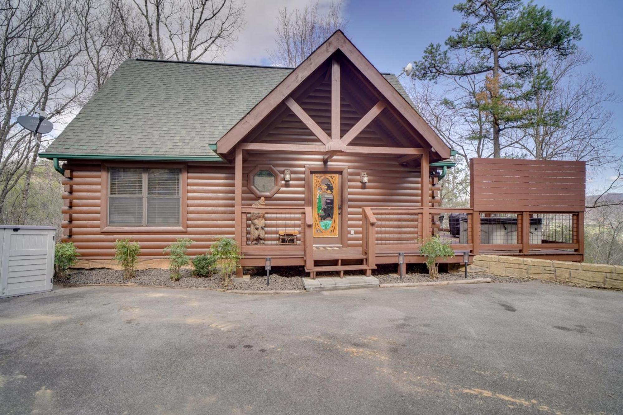 Hatcher Mtn Retreat Sevierville Cabin With Hot Tub! Bagian luar foto
